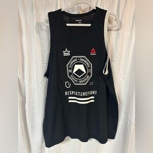 Reebok Black and White Athletic Tank, 2XL